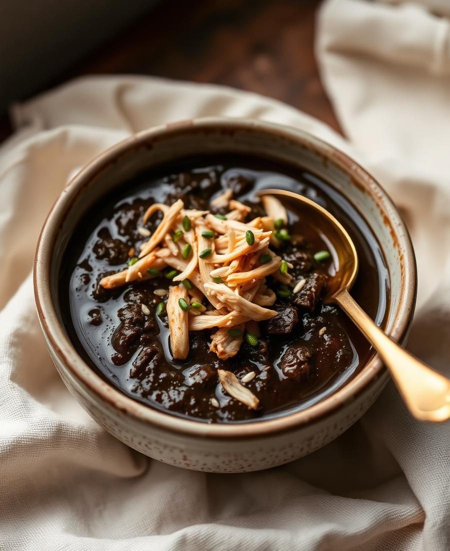 Mole con pollo